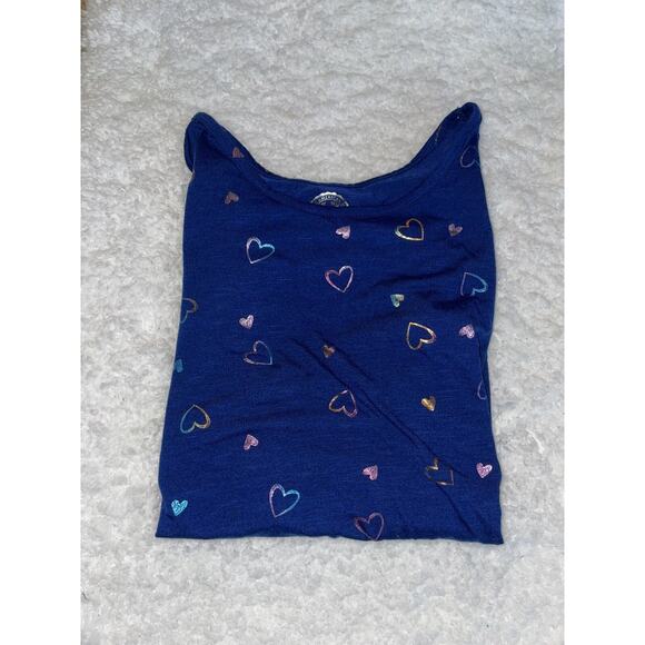 So girls sz. 12 blue heart design sparkle bottom tee. Cute, great stretch - Picture 11 of 11